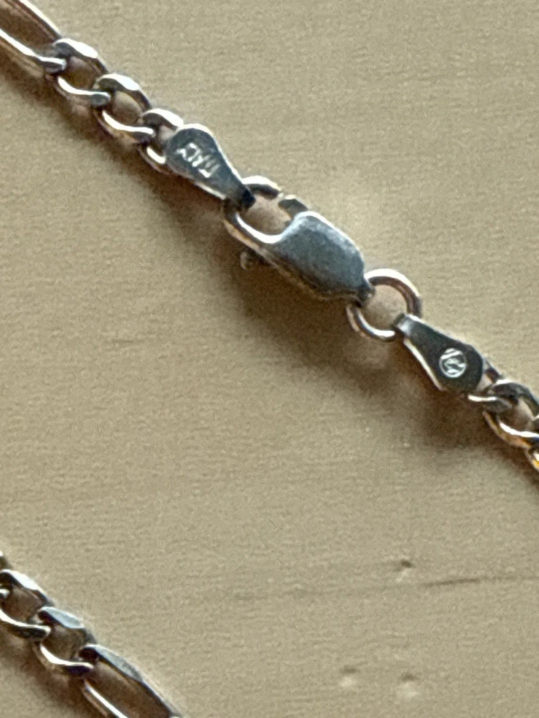 Sterling Silver Figaro Bracelet image indicator(2)