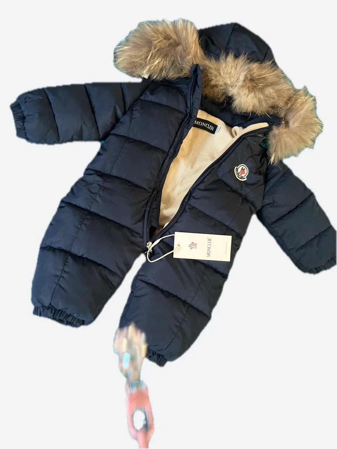 Moncler Baby Snowsuit - Navy Blue image indicator(2)