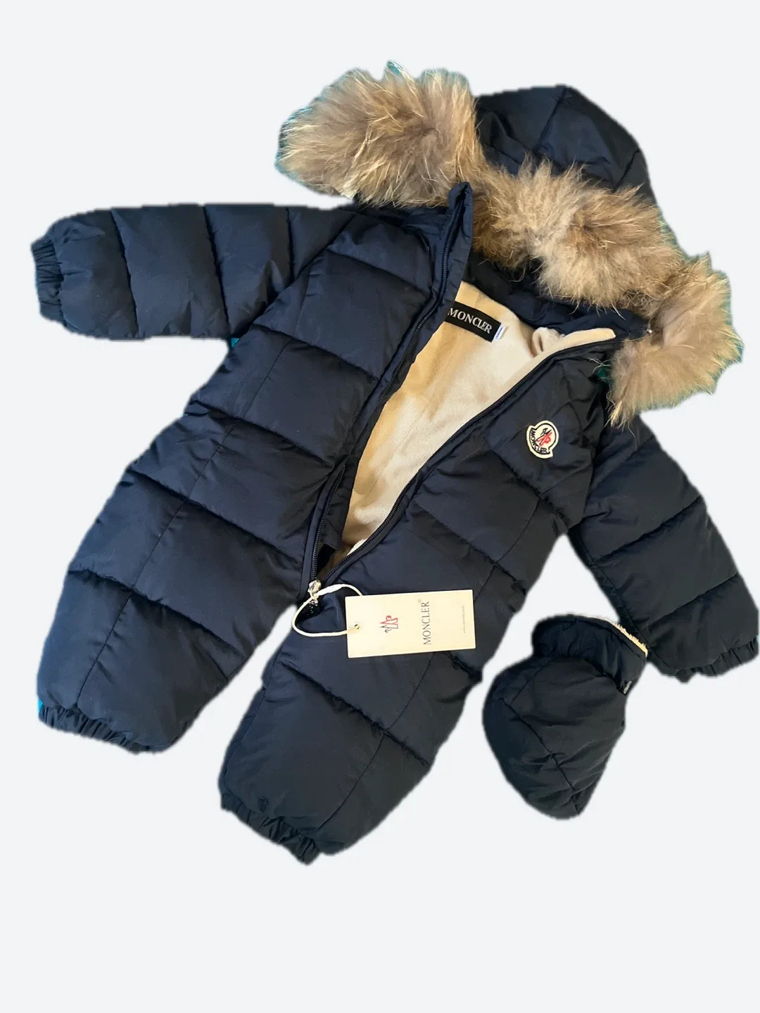 Moncler Baby Snowsuit - Navy Blue image indicator(3)