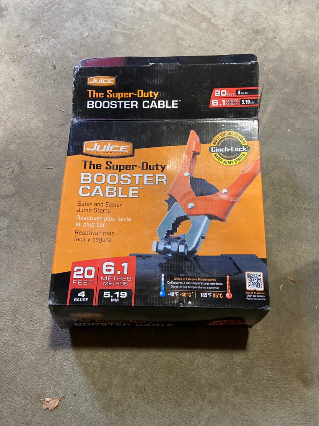 Juice The Super-Duty Booster Cable - 20 Feet