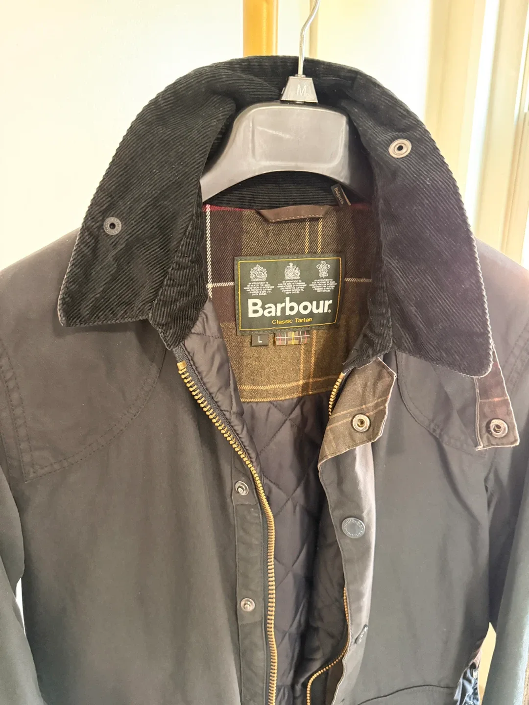 Barbour Classic Tartan Waxed Jacket - Size L image indicator(2)