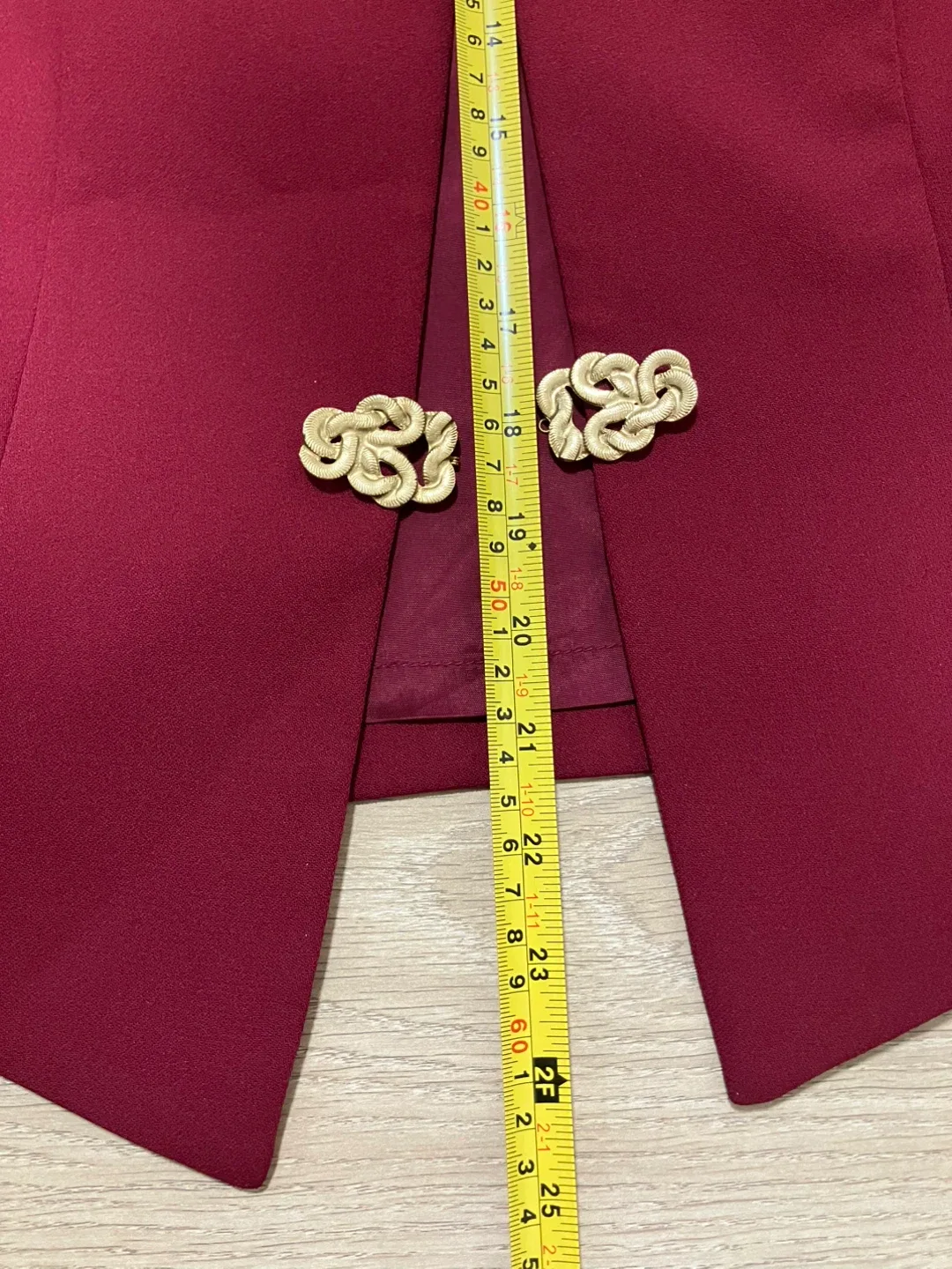 2 piece dress event gown burgundy coat image indicator(8)