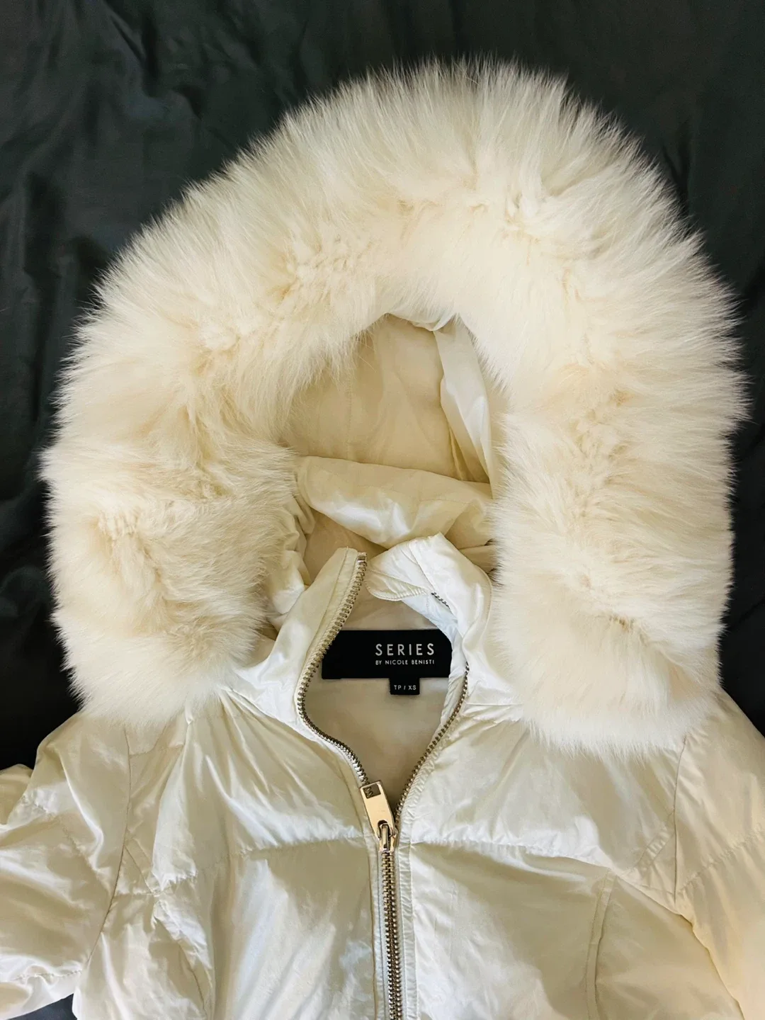 Series by Nicole Benisti White Puffer Jacket XS/TP image indicator(3)