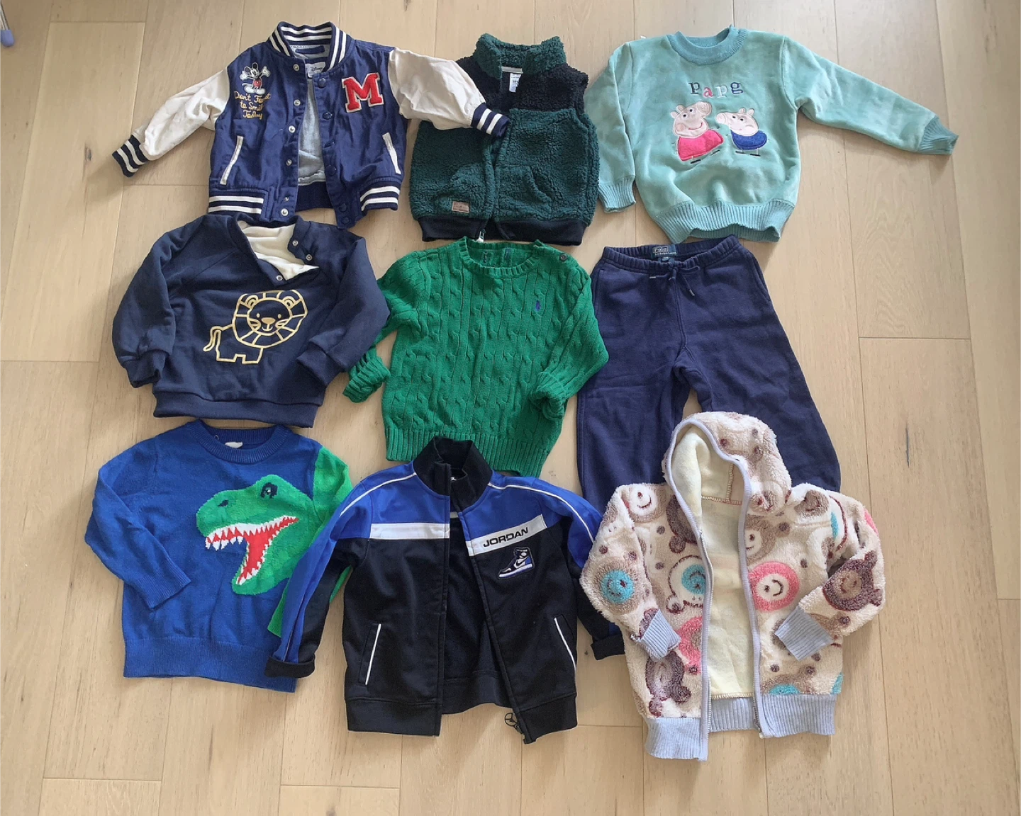9 toddler jackets and sweaters