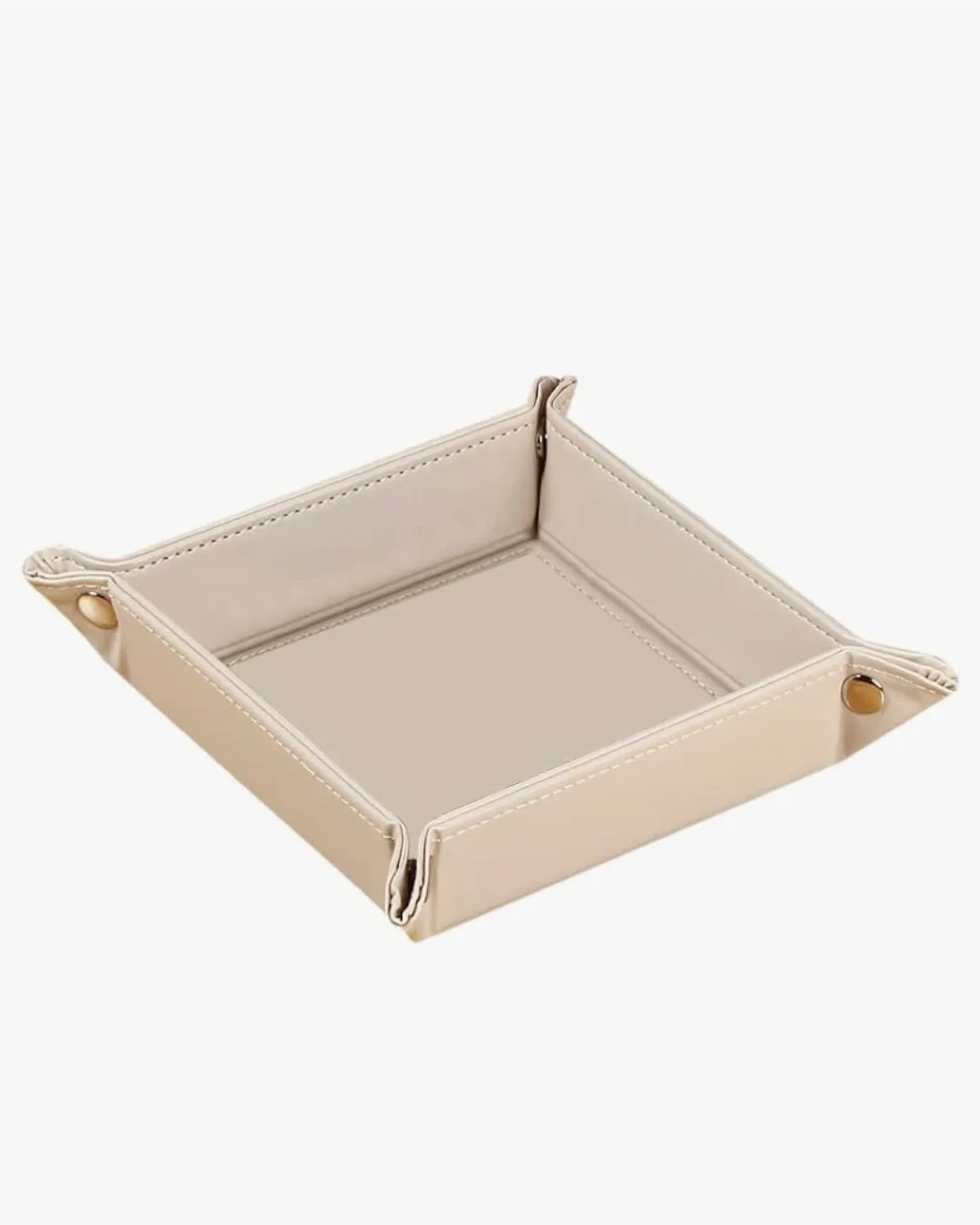 Multifunctional Small Storage Tray Beige image indicator(3)