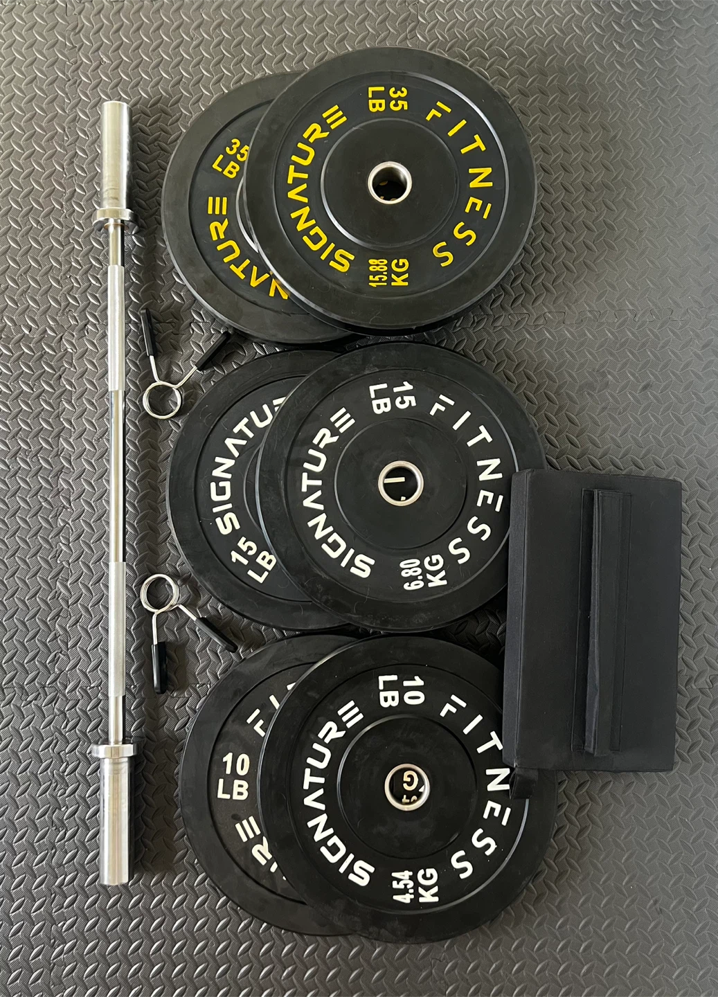 Fitness Weight Set with Barbell & Hip Pad