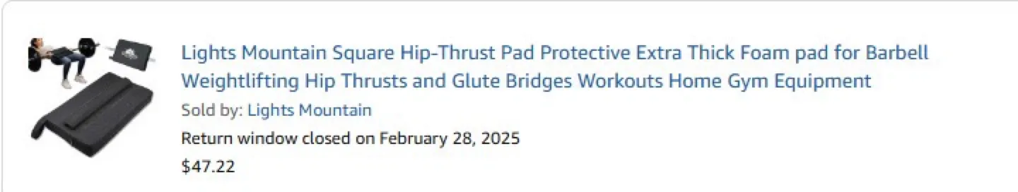 Fitness Weight Set with Barbell & Hip Pad image indicator(3)