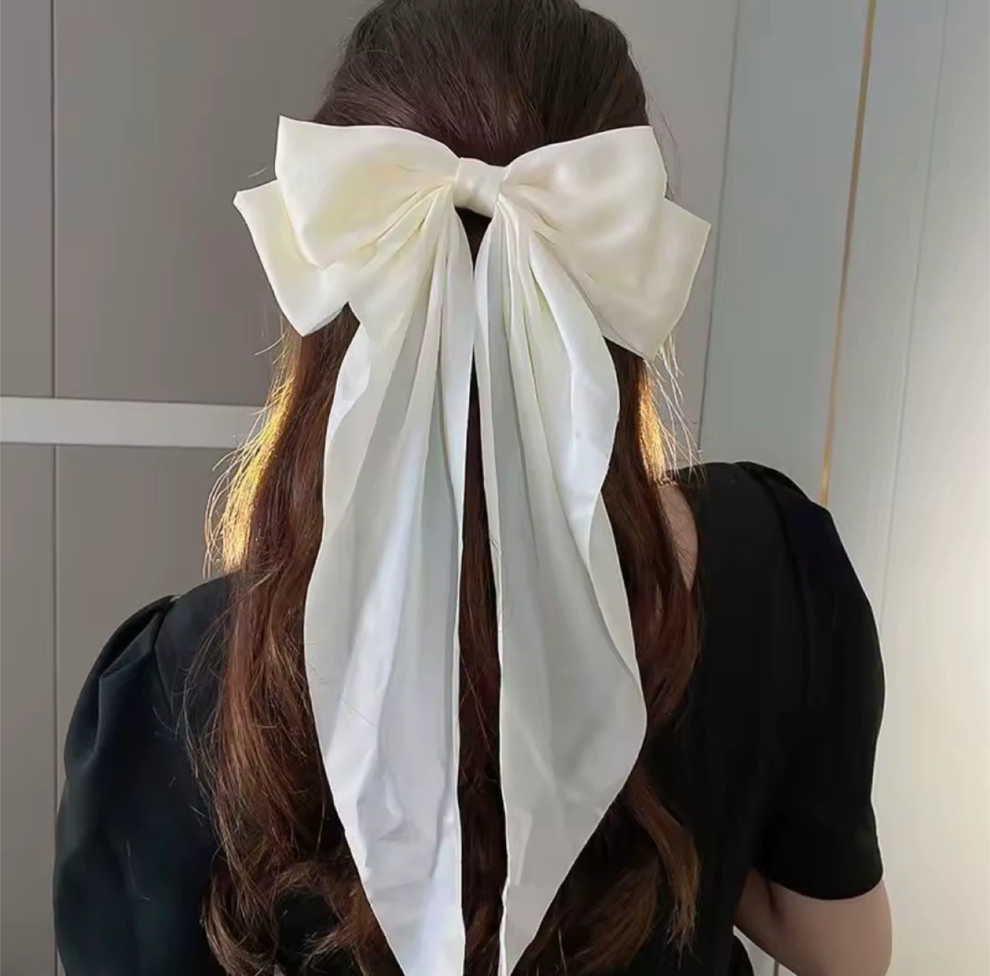 David’s Bridal ivory Bow
