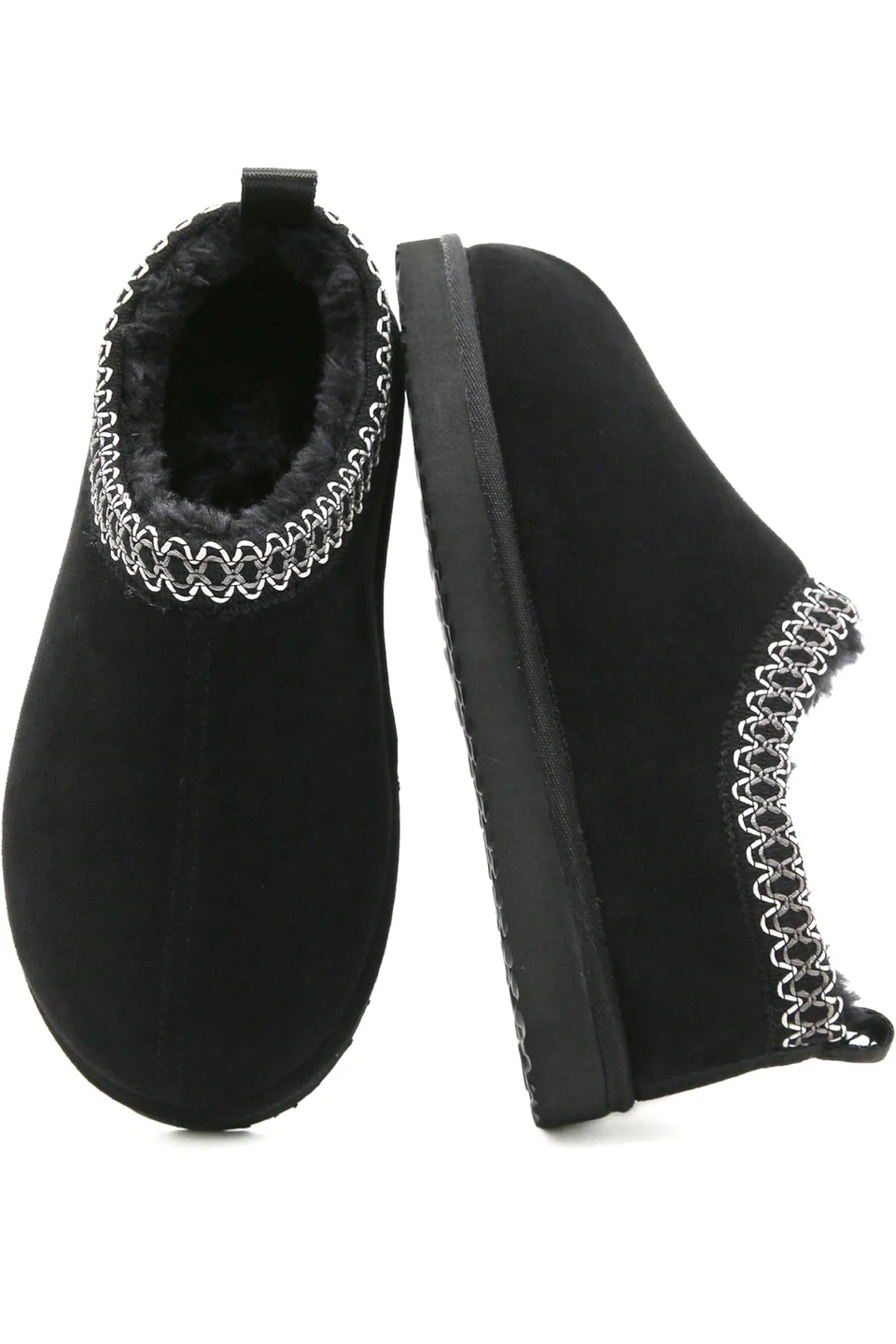 🥕Black Cozy Feel Plush Lined 8.5 Slippers - photo 2