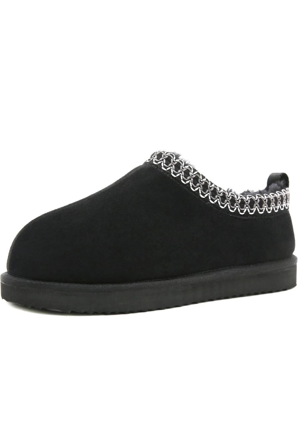 🥕Black Cozy Feel Plush Lined 8.5 Slippers