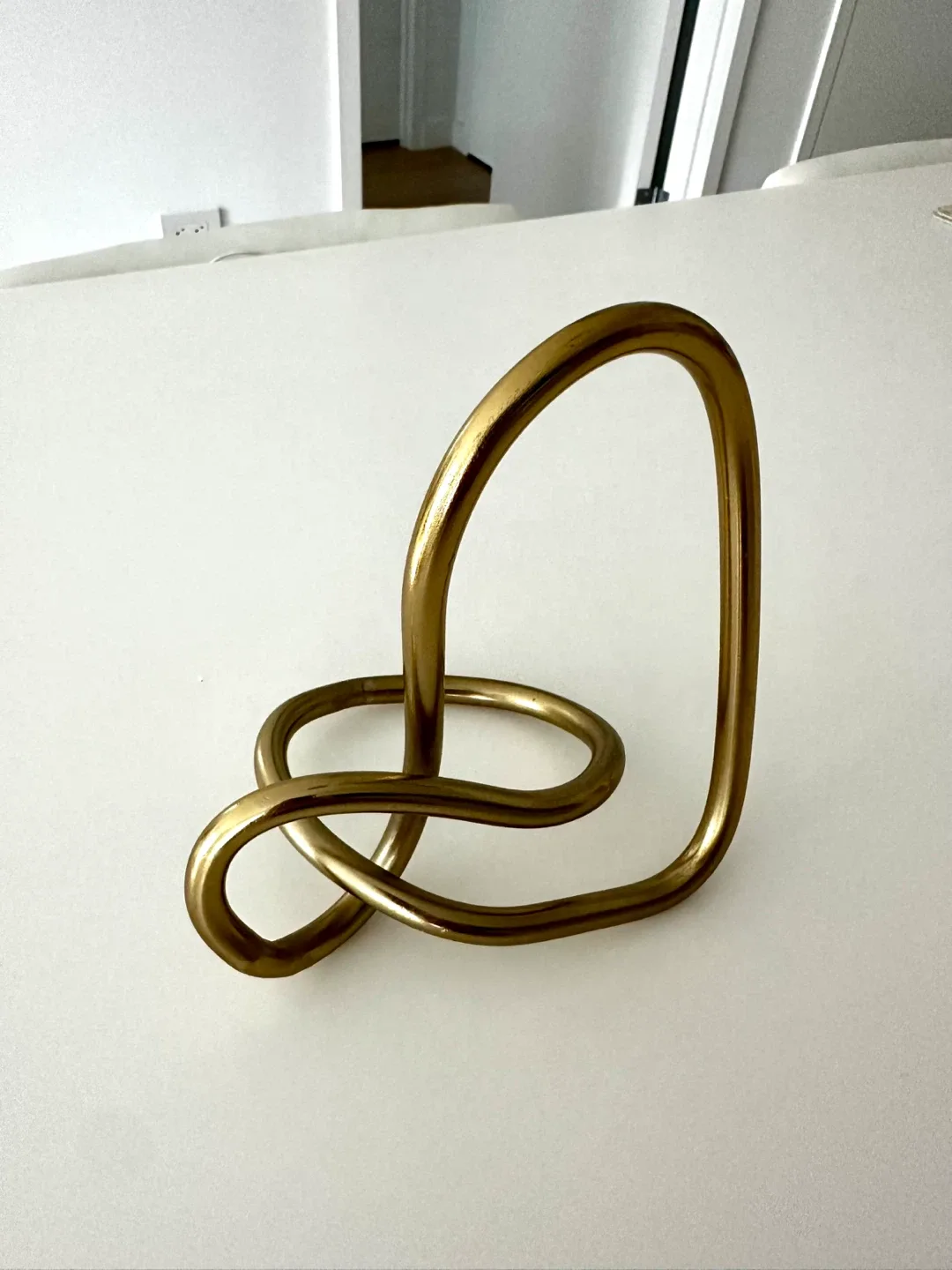Gold Metal Knot Sculpture 6.5” image indicator(2)