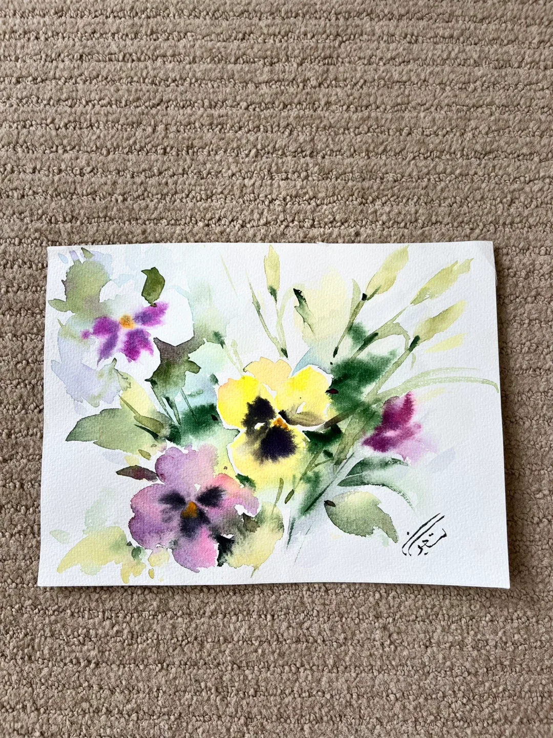 Original Floral Watercolor Paintings image indicator(3)
