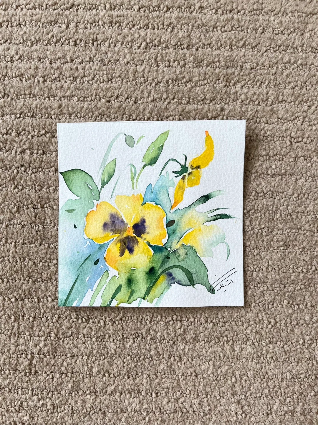 Original Floral Watercolor Paintings image indicator(2)