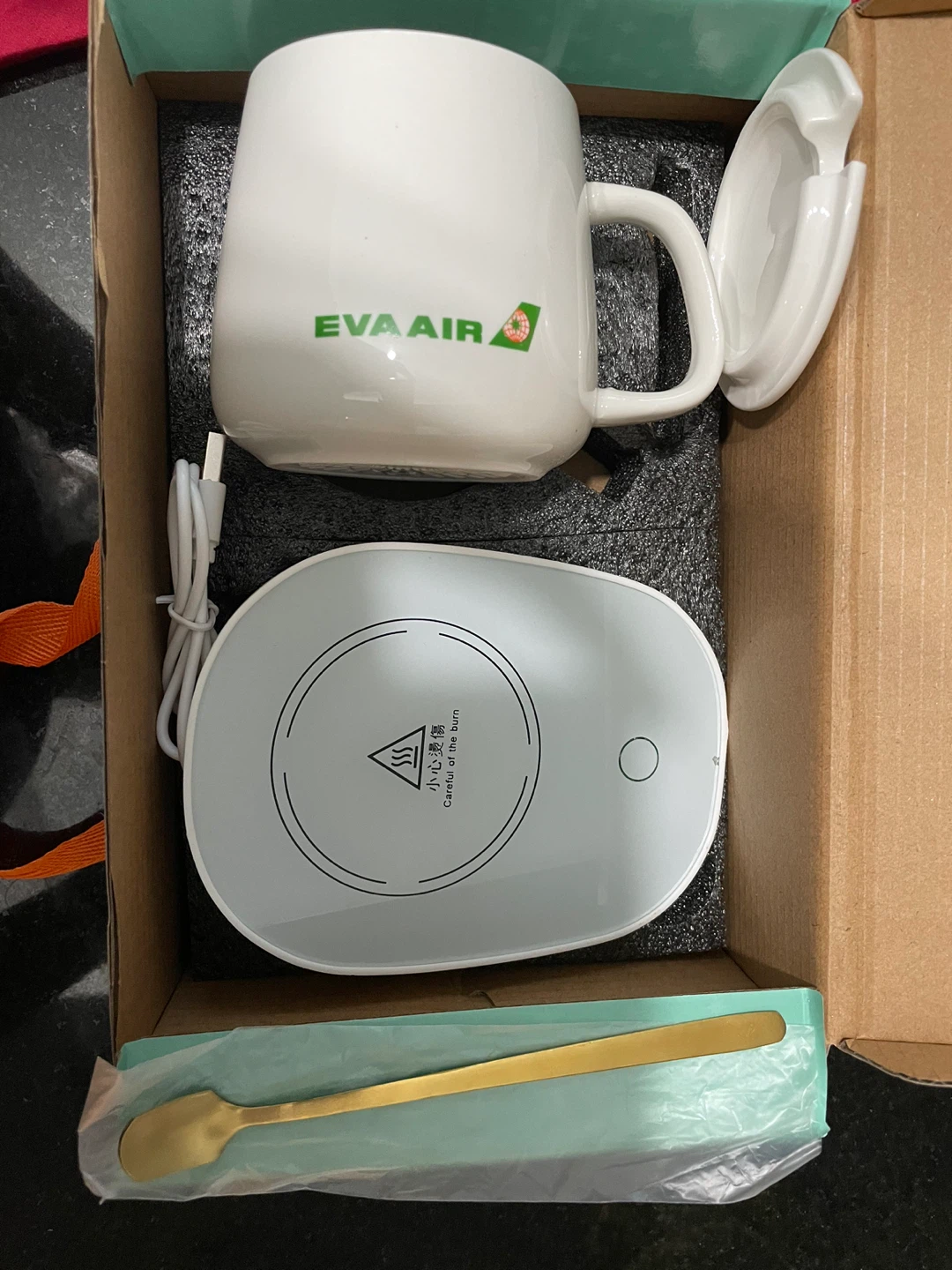 EVA AIR Mug Warmer Set - New in Box! - photo 2