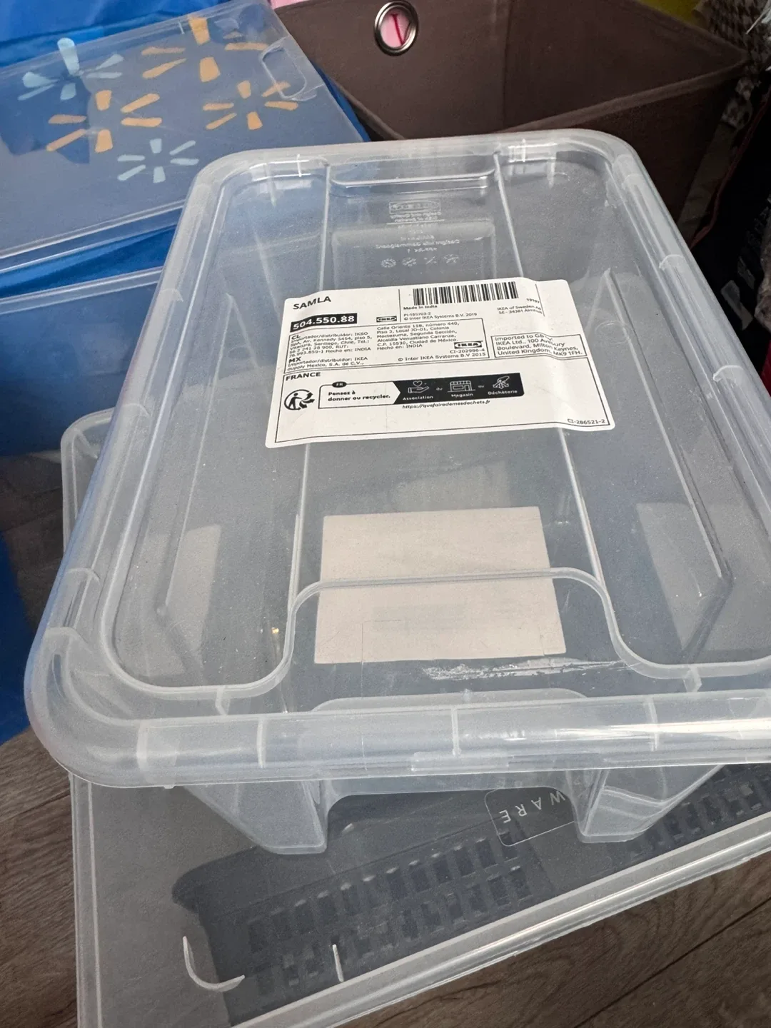 Clear Storage Boxes ALL FOR $10 | moving sale need gone asap image indicator(3)