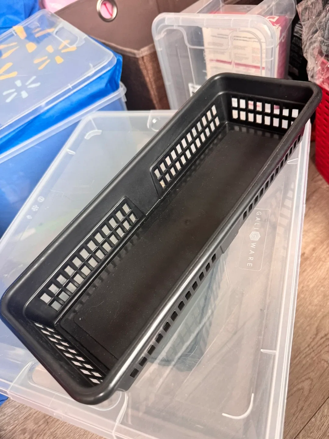 Clear Storage Boxes ALL FOR $10 | moving sale need gone asap image indicator(2)