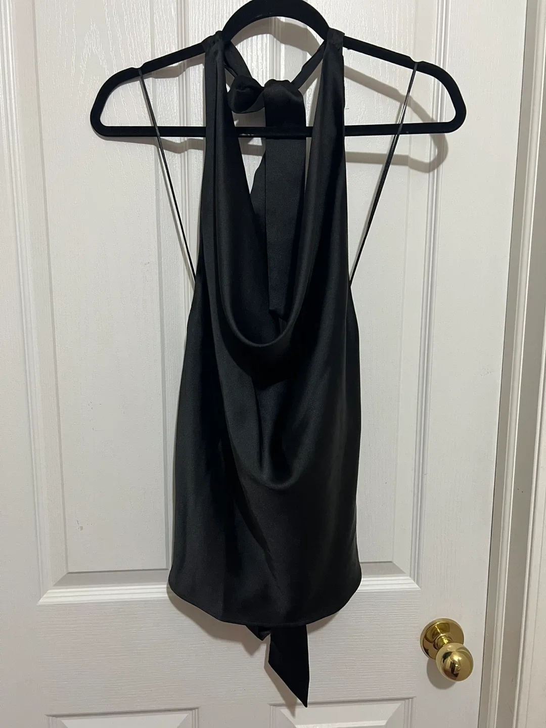 Zara Black Halter Top - Size L