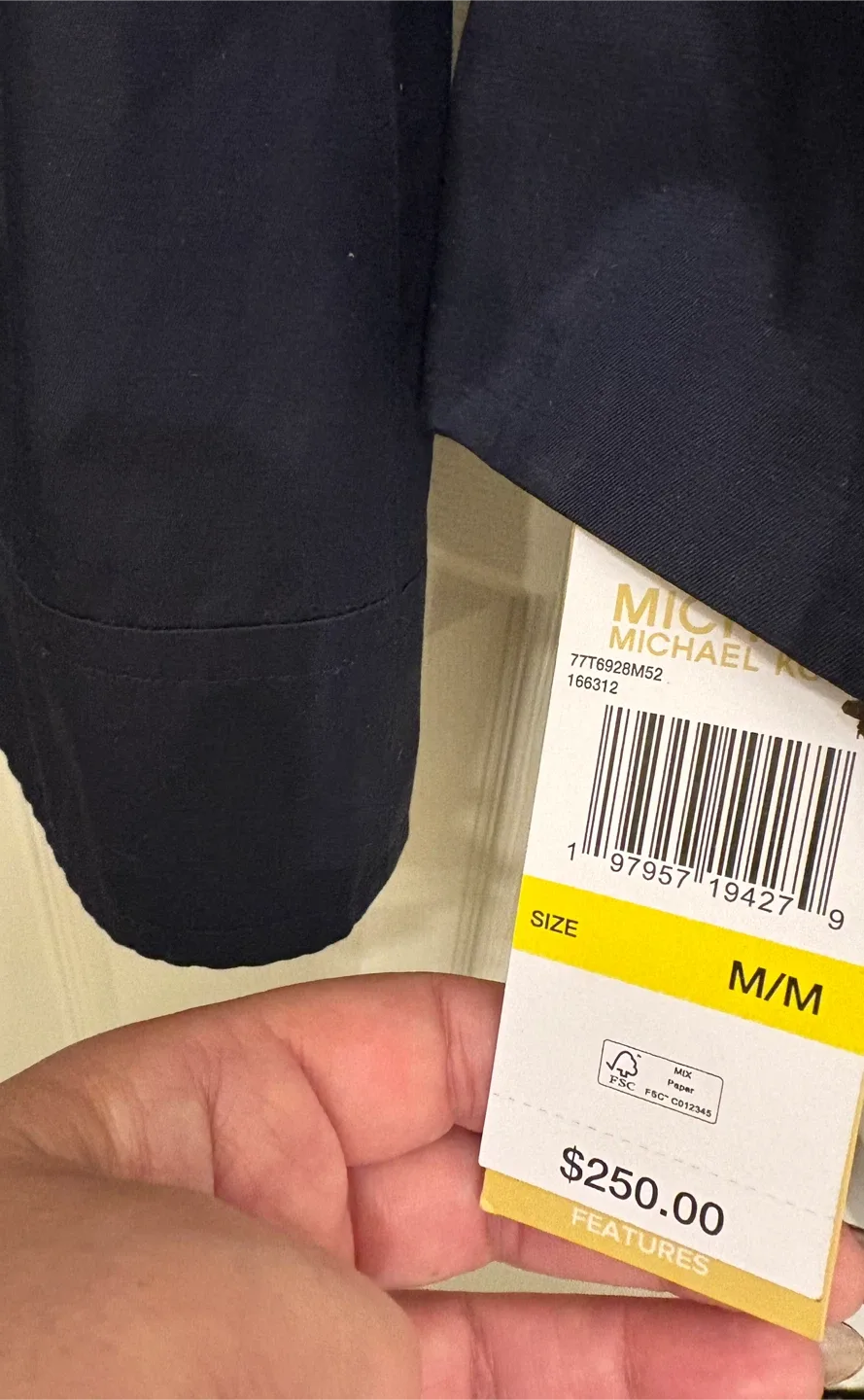 Michael Kors Navy Jacket - Size M/M image indicator(8)