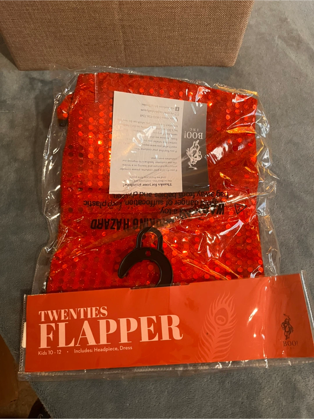 Boo! Inc Twenties Flapper Costume Kids 10-12