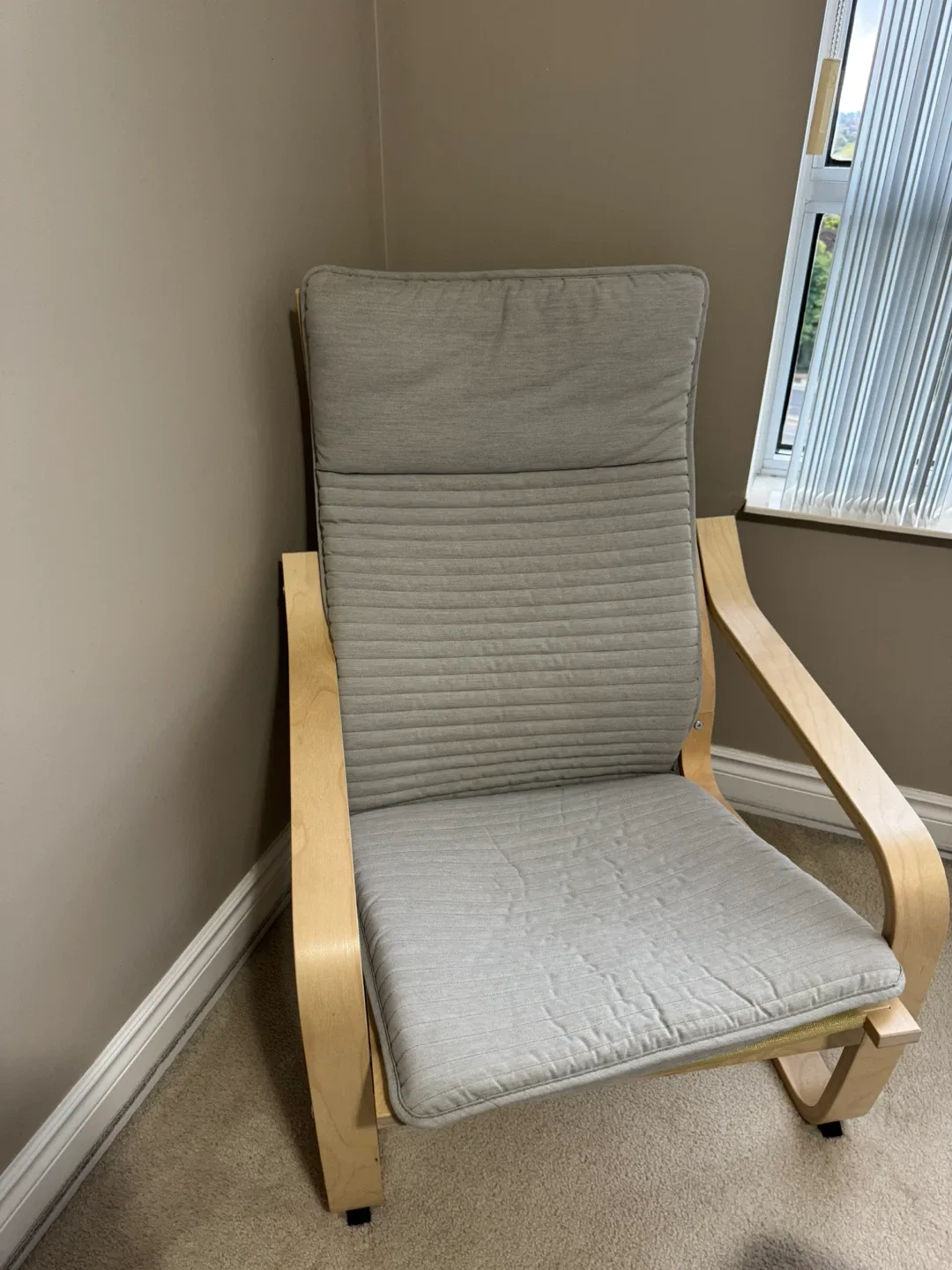 IKEA Poang Chair - Light Grey image indicator(2)