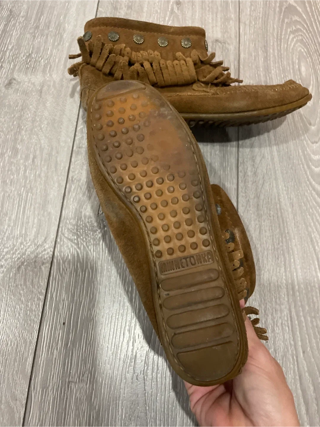 Minnetonka Suede Moccasin Boots size 6 image indicator(2)