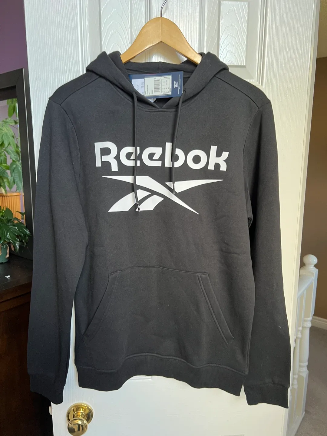 New mens Reebok Hoodie - Black, XS thumbnail