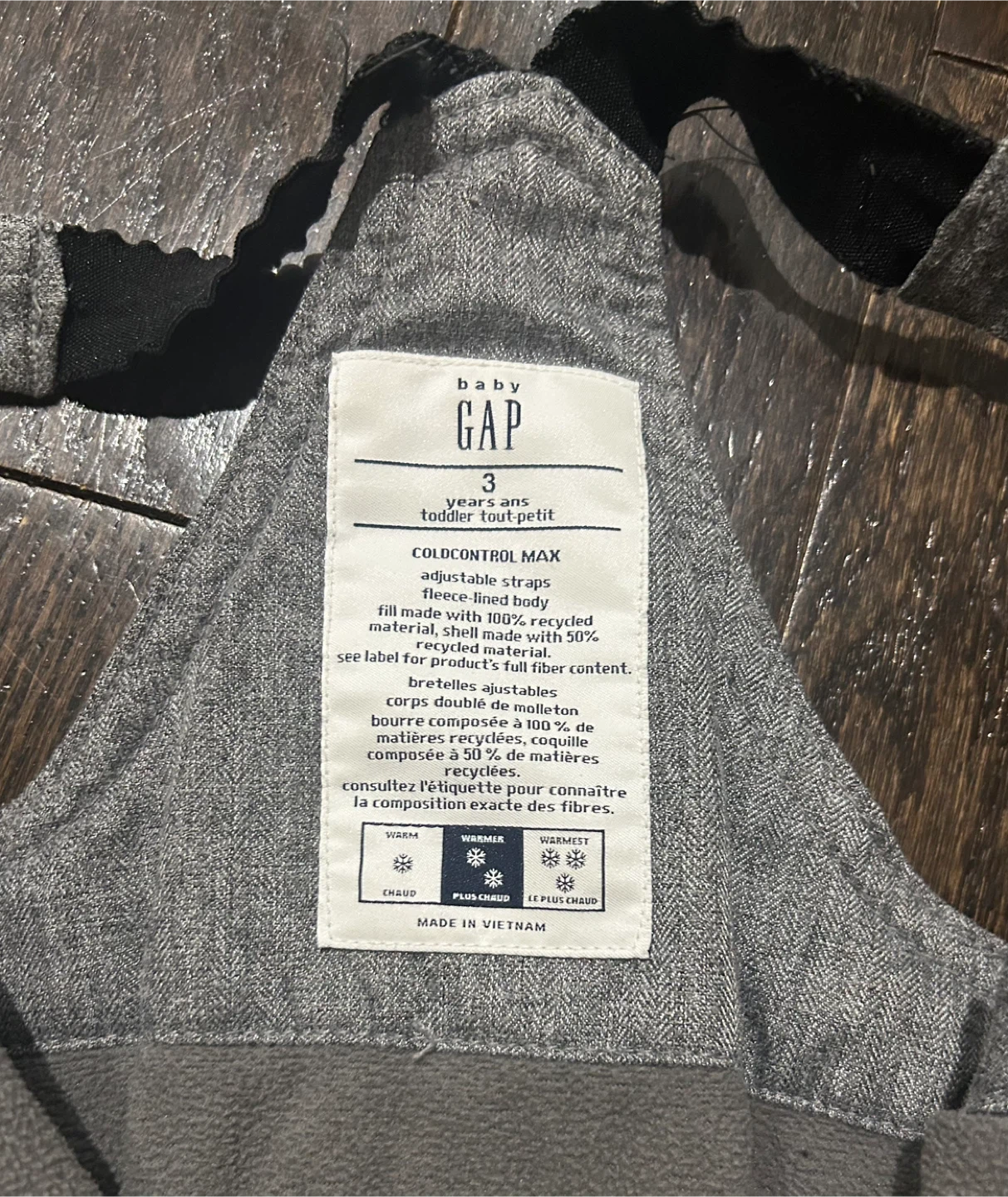Baby Gap Snow Bib - Size 3 Years