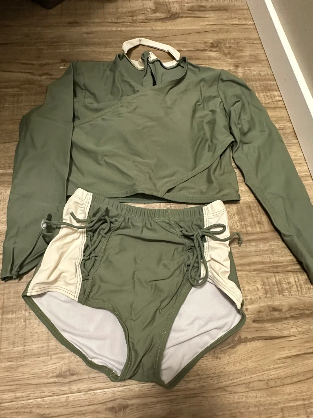 Green Two-Piece Swimsuit thumbnail