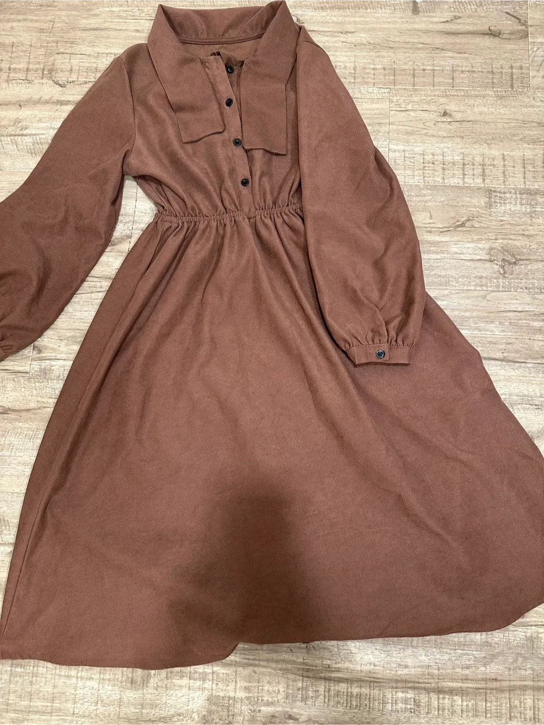 Brown Long Sleeve Dress thumbnail