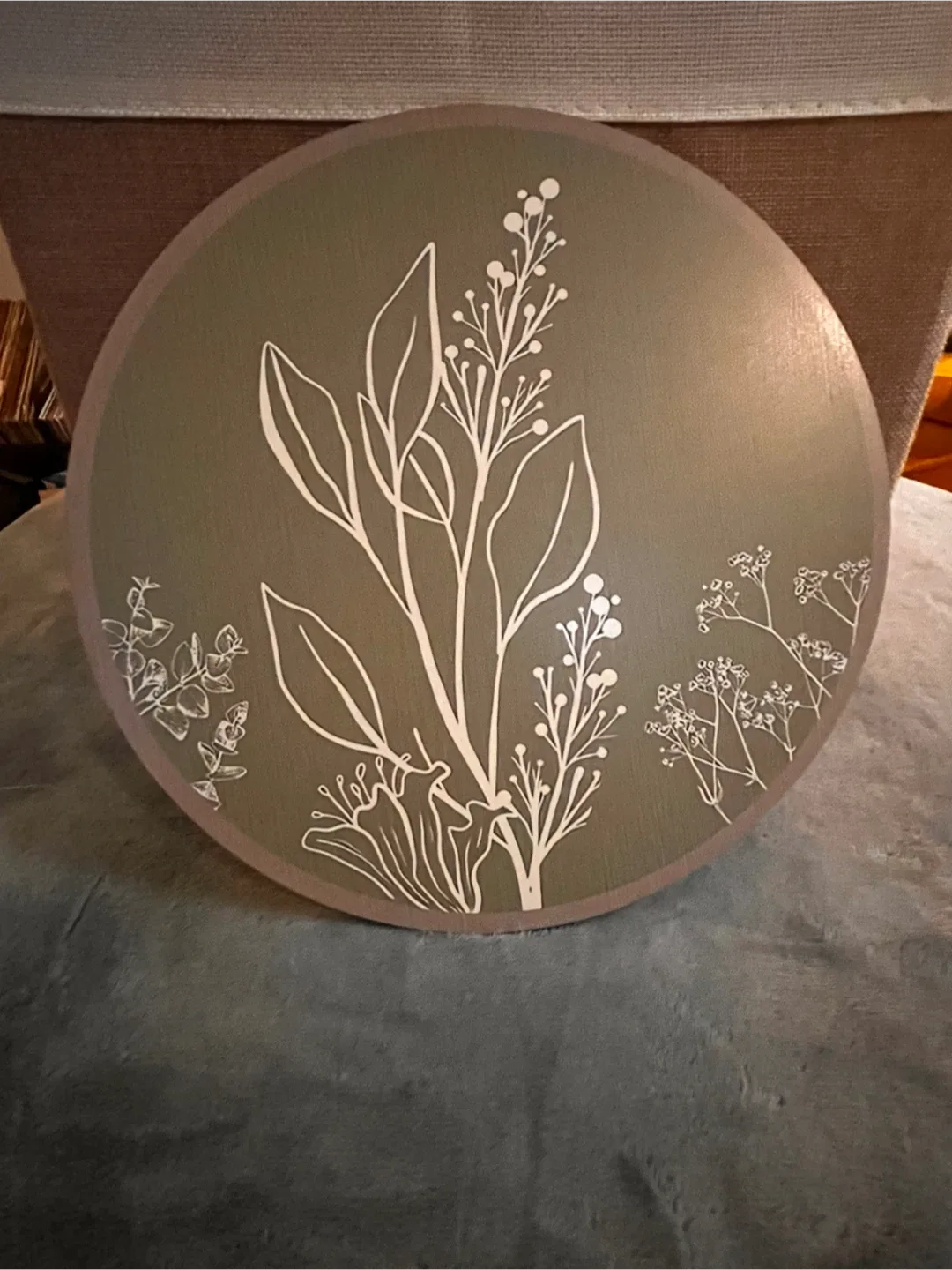 Set of Six Decorative Wood Botanical Wall Plaques image indicator(2)