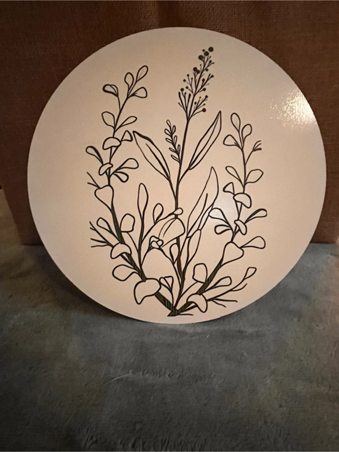 Set of Six Decorative Wood Botanical Wall Plaques image indicator(5)