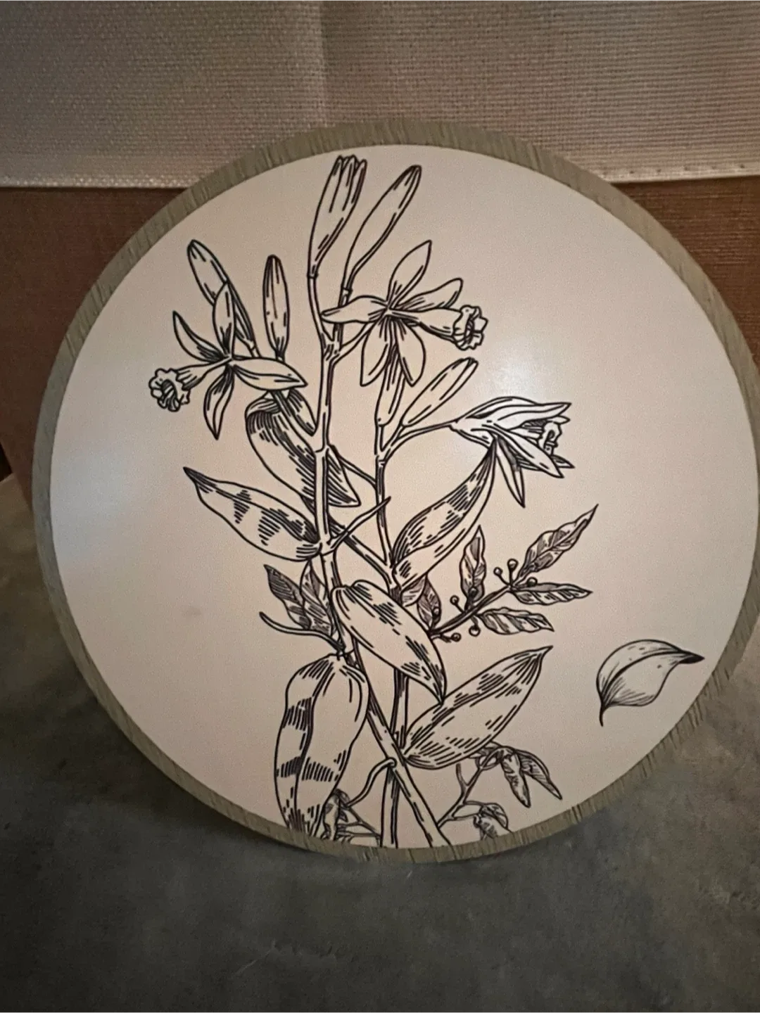 Set of Six Decorative Wood Botanical Wall Plaques image indicator(4)