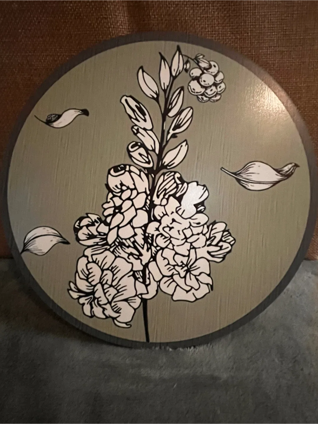 Set of Six Decorative Wood Botanical Wall Plaques image indicator(7)