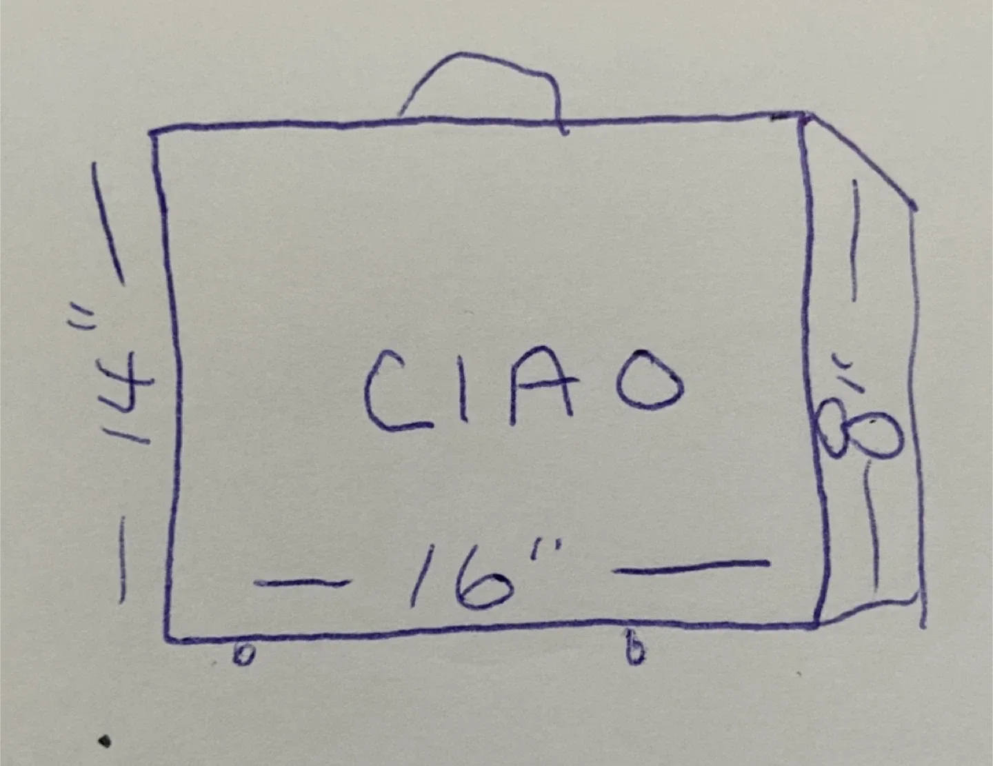 CIAO Black Rolling Carry-On Bag image indicator(7)