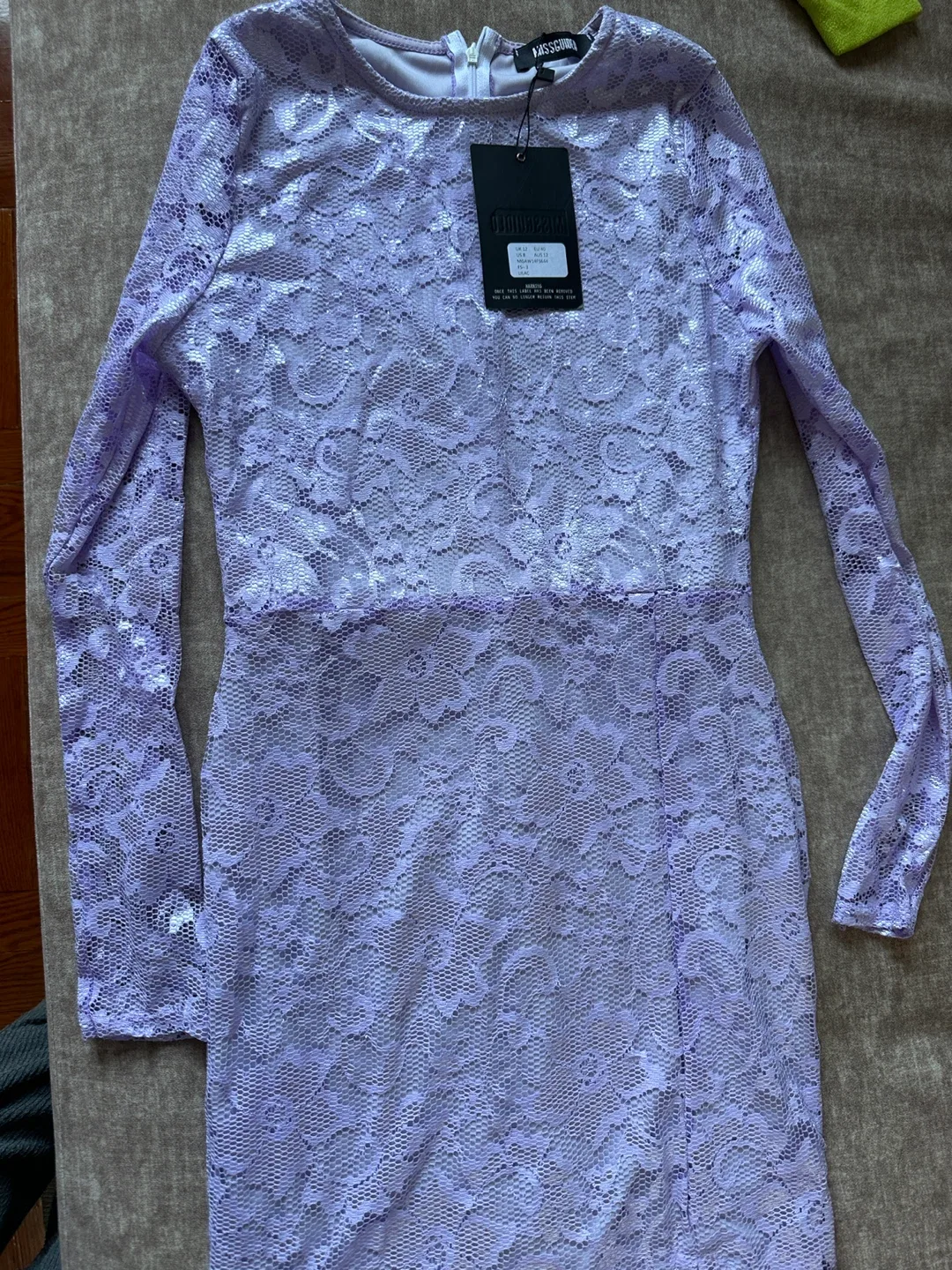 Missguided Lilac Lace Dress US 8 image indicator(3)