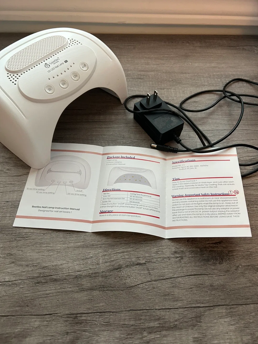 Beetles All-in-1 Mani Kit with UV LED Nail Lamp Pro image indicator(6)