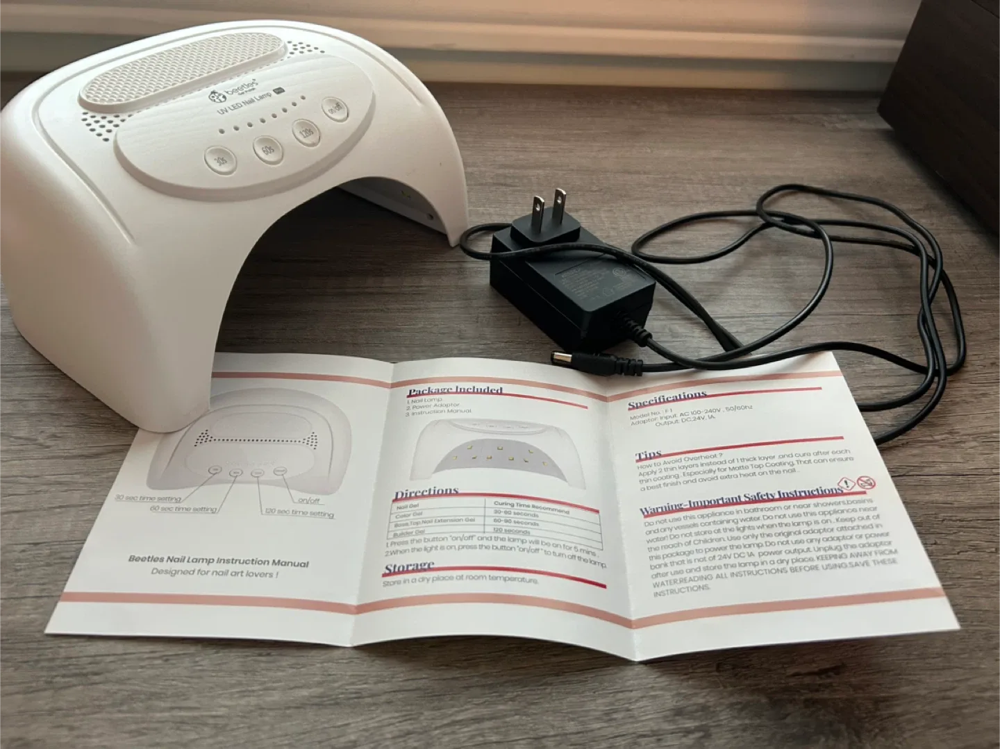 Beetles All-in-1 Mani Kit with UV LED Nail Lamp Pro image indicator(7)