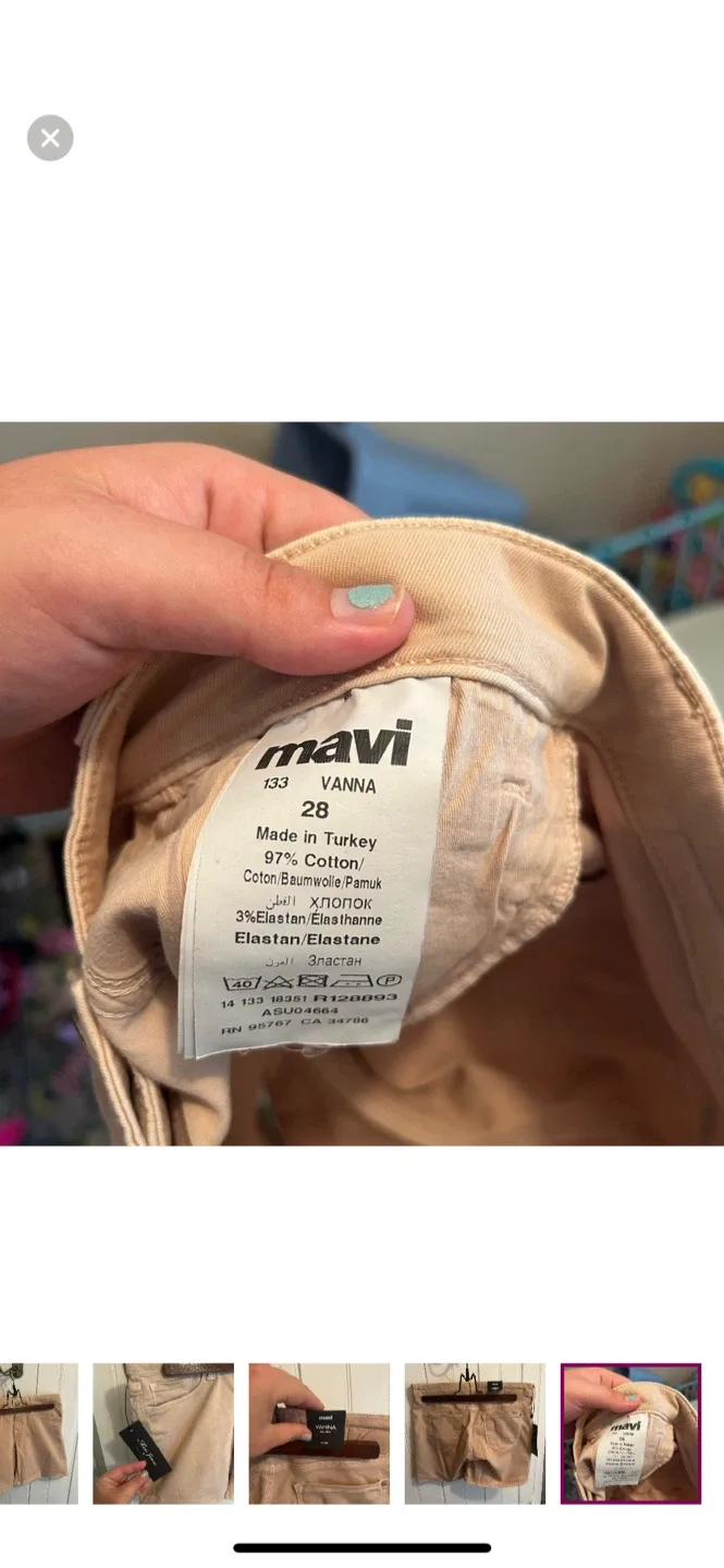 Mavi Vanna Low Rise Shorts - Size 28 image indicator(5)