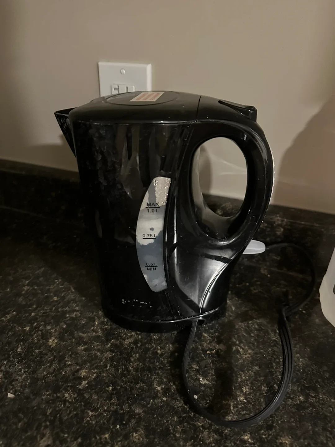 Black Electric Kettle - 1.0L Capacity thumbnail
