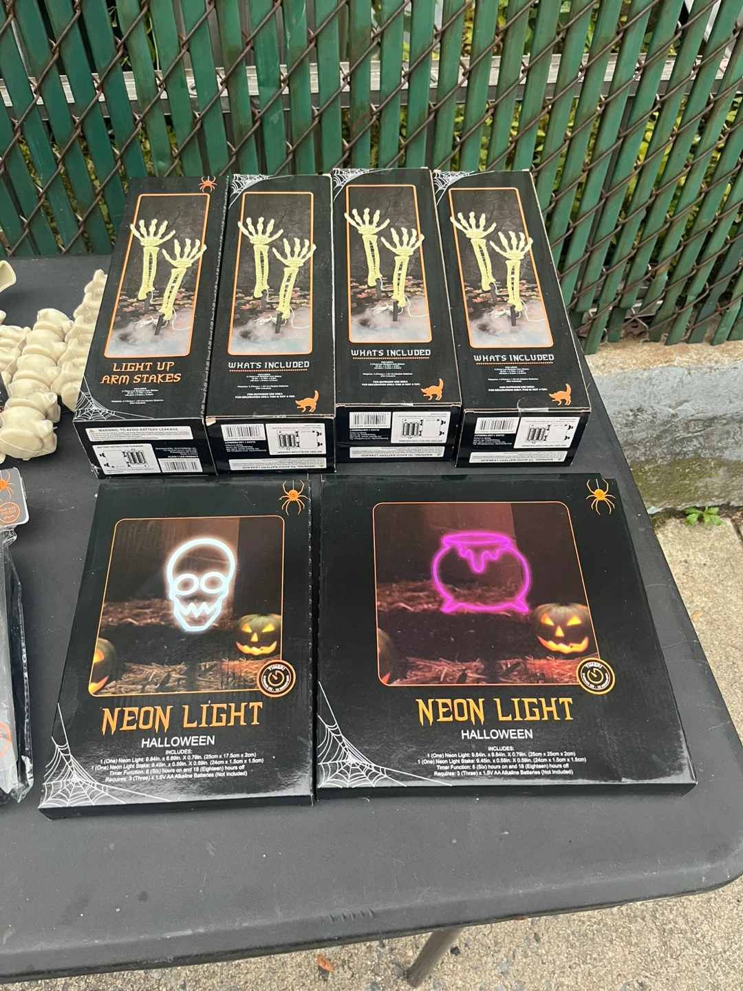 Halloween Light Up Arm Stakes & Neon Lights