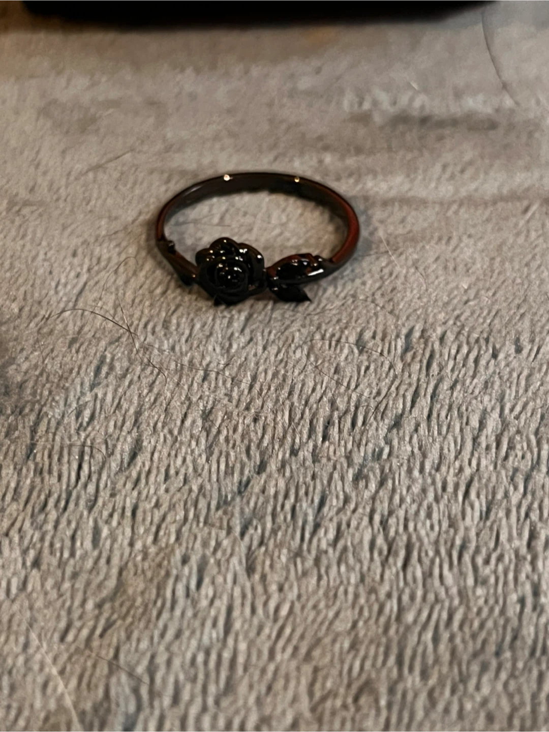 Black Rose Ring - Size 12 - photo 3