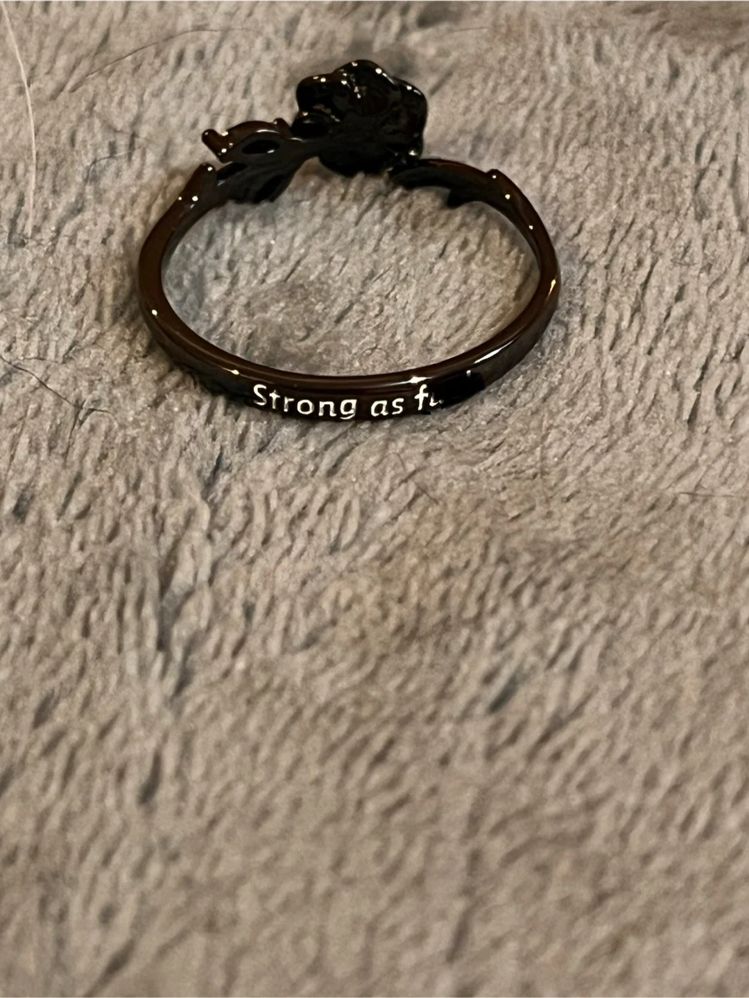 Black Rose Ring - Size 12 - photo 5