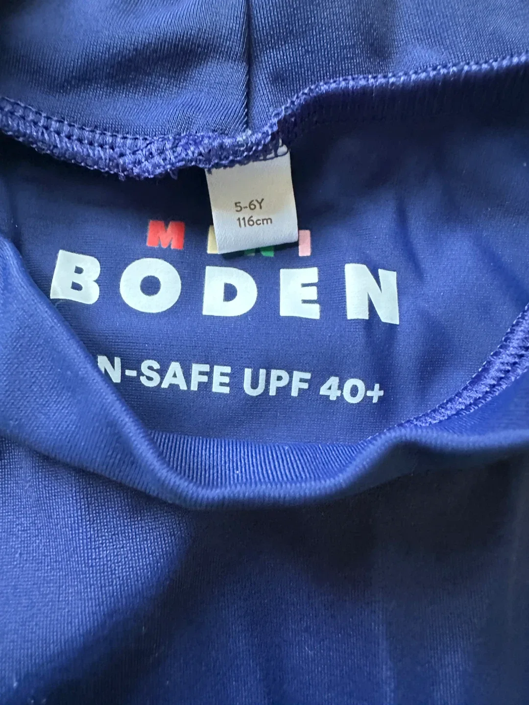 Mini Boden Rash Guard, Size 5-6Y, Shark Print image indicator(2)