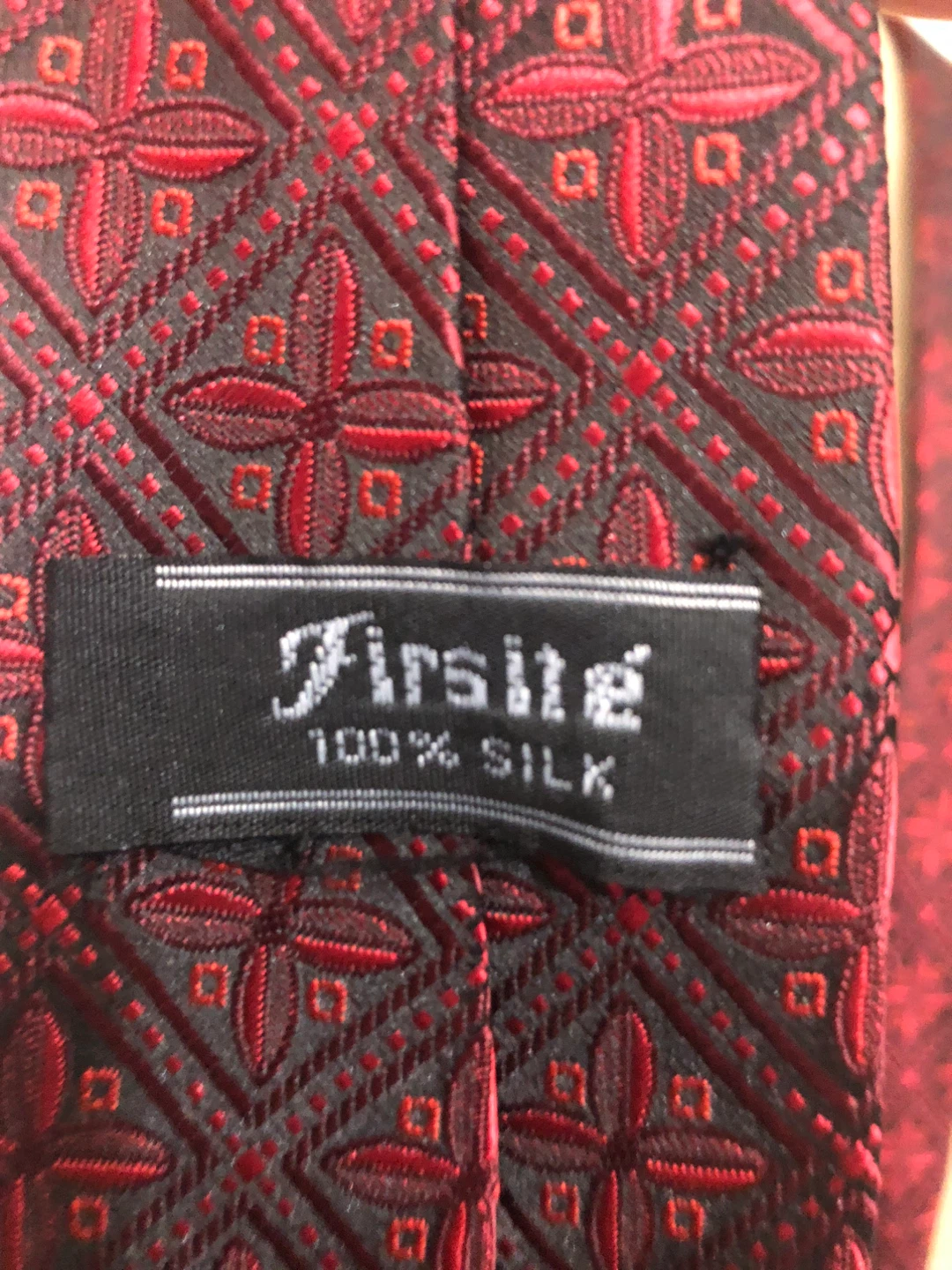 Men’s Burgundy/Black Silk Tie. - photo 3