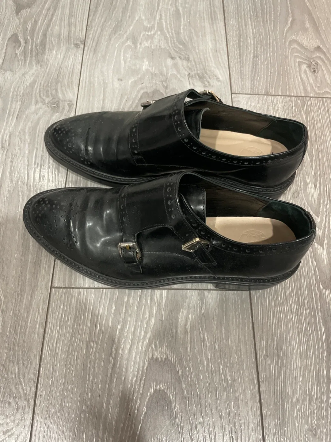 Massimo Dutti Leather Oxford Shoes Size 6