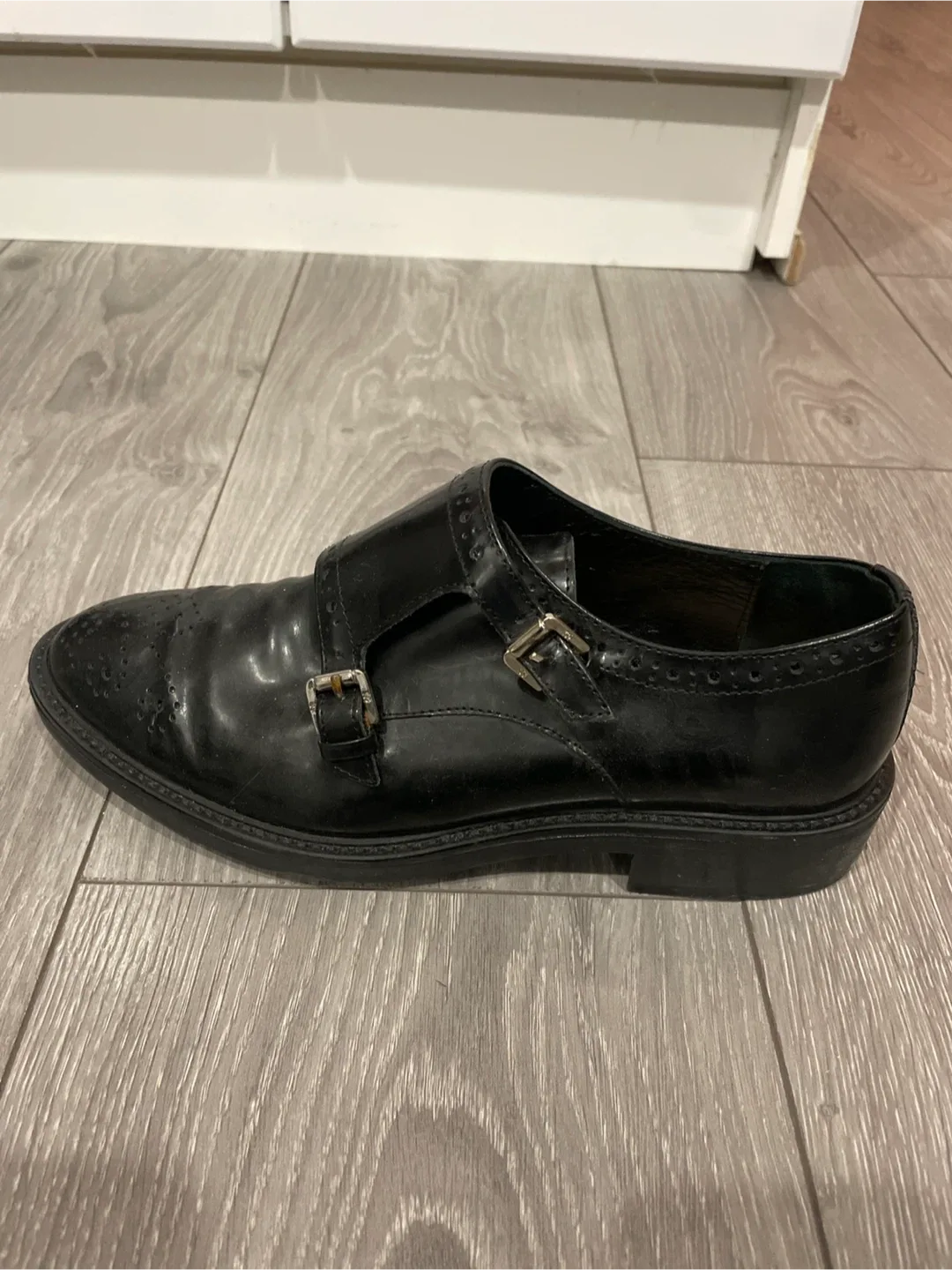 Massimo Dutti Leather Oxford Shoes Size 6 image indicator(2)