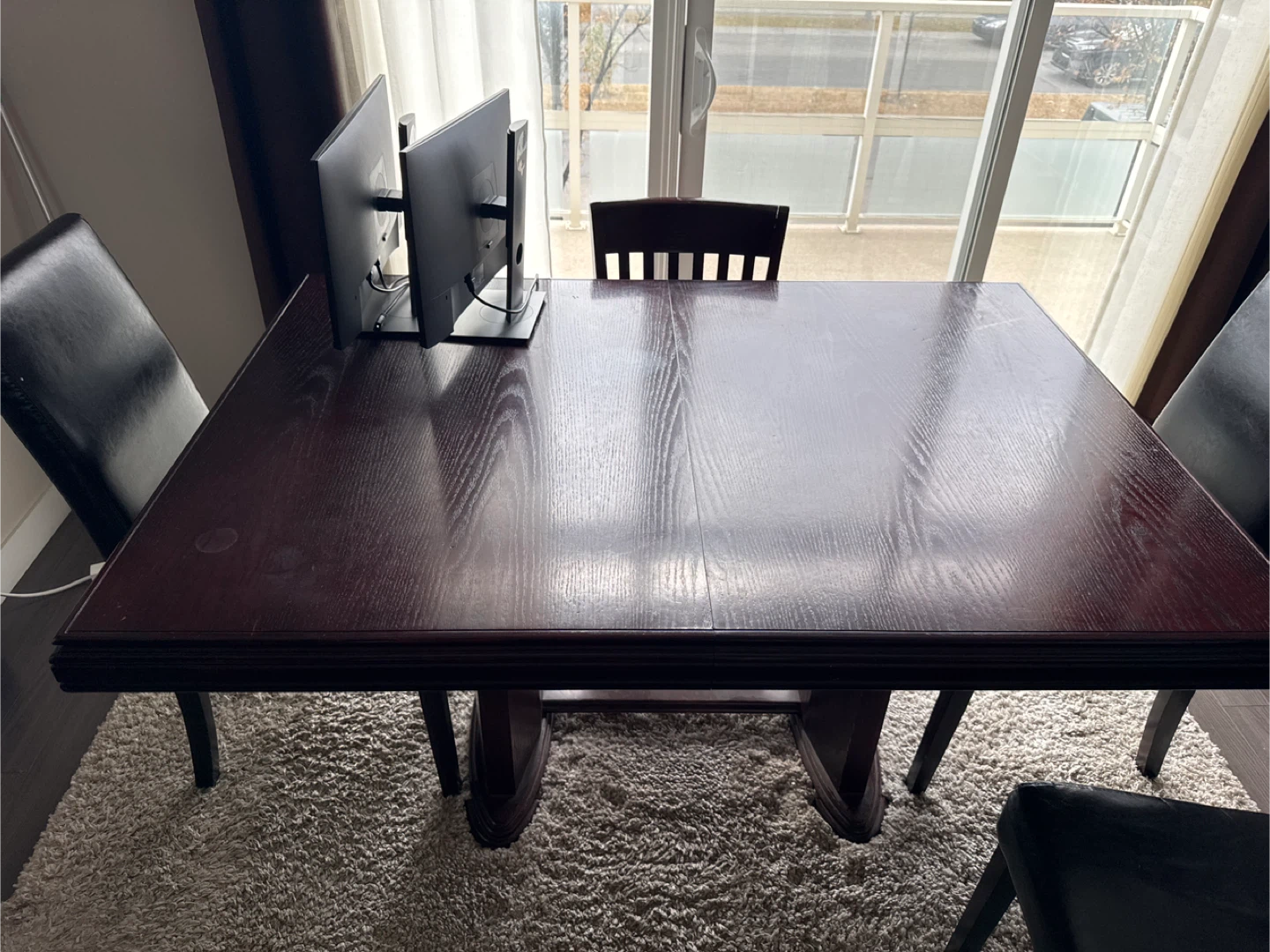 Dining table with 6 chairs
