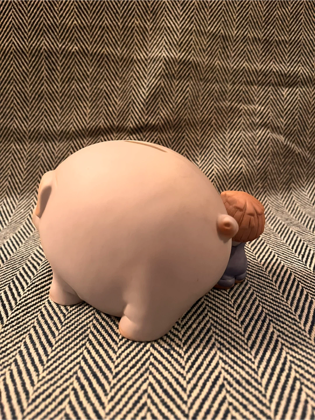 Vintage Bumpkins Piggy Bank with Boy Figurine - photo 3