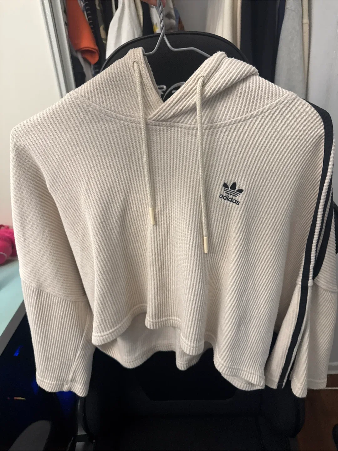 Adidas XS Hoodie - Cream Colour thumbnail