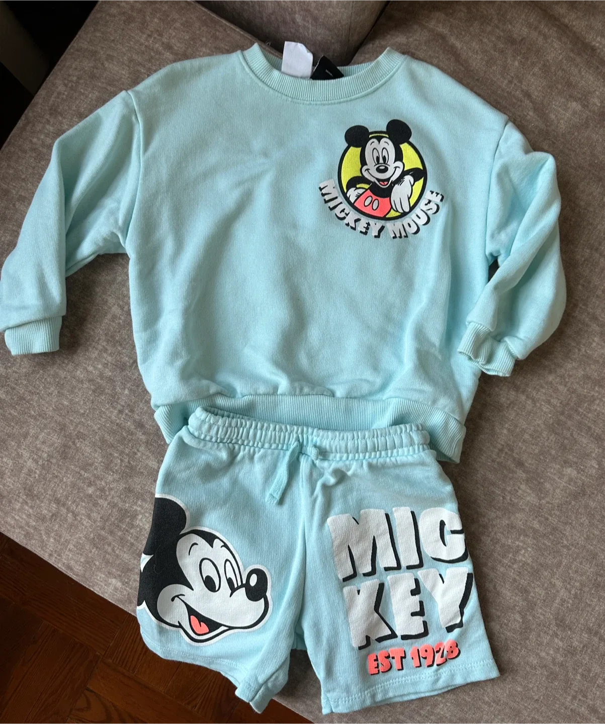Zara Kids' Disney Mickey Mouse Jeans & Sweatshirts image indicator(4)